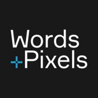 Words + Pixels Logo